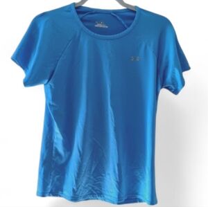 Under Armour Men's Blue Short Sleeve HeatGear Athletic T-Shirt Sz M